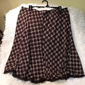 Cute Max Studio Fringed Circle Skirt